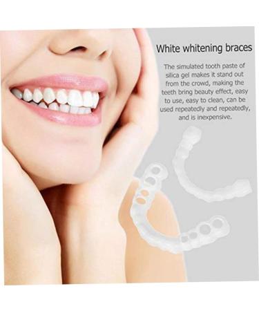 Buy 2 Pairs of Cosmetic Dentures - Instant Veneers & Temporary Teeth for Perfect Smile | Comfortable Fit - Buy Online on GoSupps.com