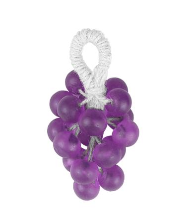 fatiaou Grape-shaped handmade soap 130g - Grape design - Grape-shaped handmade soap grape soap decorative and aromatic soap pieces for hand washing and bathing
