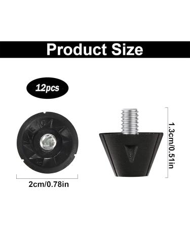 12 Pack Soccer Shoe Spikes - Replacement Spikes & Stollen for Optimal Performance - 5mm Thread Accessories - Buy Online on GoSupps.com