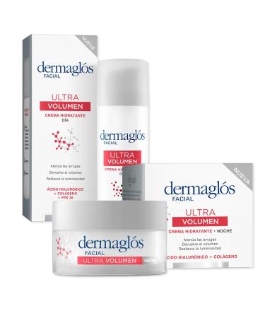 ultra Volume skin care Day & Night cream - wrinkle reducer - Hyaluronic acid - FPS 30 - peptides- Each cream contains 1.76 oz / 50 Gr