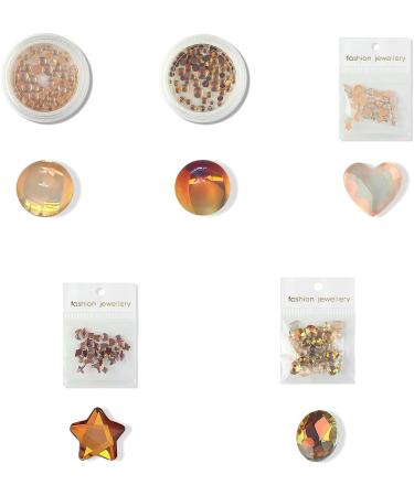 FEIlei 30Pack Fashion Glass Nail Art Jewelry Charms Crystal 3D Diamond Rhinestones DIY - Buy Online on GoSupps.com