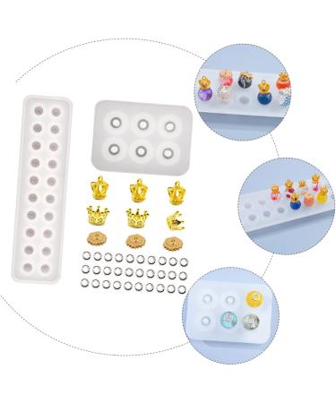 STOBOK 3 Pcs Pendant Silicone Mold Silicone Molds Sphere Beads Creative Crystal Epoxy Mold Epoxy Resin Flat As Shown 23X6.2CM - Buy Online on GoSupps.com
