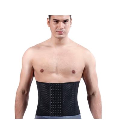 Back Support Back Brace Lumbar Support Abdomen Shaper Compression Beer Belly Slimmer Stomach Wraps Workout Band Sports Back Support Belt(Black 3X-Large) XXX-Large Black