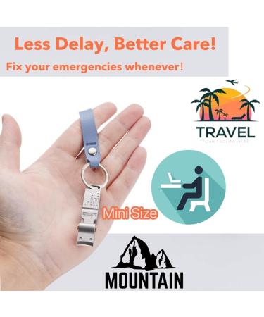 Ultra Compact Nail Clippers for Outdoor - Sharp Toenail Clipper for Thick Nails Premium Steel Nail Cutter Safe Trimmer with Catcher for Traveling Home Office - Buy Online on GoSupps.com