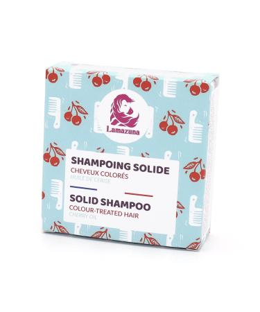 Lamazuna Lamazuna Solid Shampoo | Sulfate-free | With precious cherry oil | For colored and damaged hair | Strengthens hair | Suitable for pregnant women | Handmade in France |