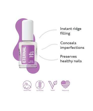 Eternal Ridge Filler Base Coat Nail Polish - 2 Pack Ridge Filler Gel for Nail Strength and Repair - Clear Nail Primer Treatment - 13.5 mL - 0.46 Fl Oz - Buy Online on GoSupps.com