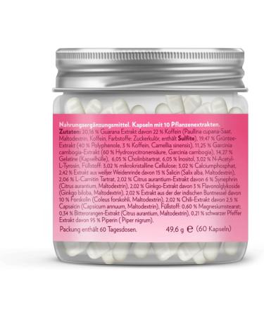 Gymqueen Burning Queen - 60 Capsules for Energy Boost | Contains Garcinia Cambogia Guarana Green Coffee Extract & Amino Acids - International Shipping - Buy Online on GoSupps.com