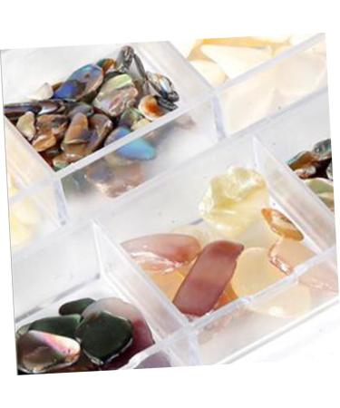 FRCOLOR Natural Decor Stones Nail Art Craft Rhinestone Nail Decals Tools Manicure Crafts Stone Nail Crystal Gems Nail Diamond Crystal Ab Rhinestones Glass Rhinestones Shell Set - Buy Online on GoSupps.com