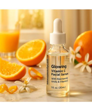 Global Beauty Care Vitamin C - Facial Serum with Niacinamide AHA & Vitamin E 1fl oz 30ml 1 Fl Oz (Pack of 1) - Buy Online on GoSupps.com