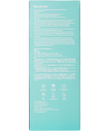 Blackube 1000ml Stainless Steel Drinking Bottle - BPA-Free Leak-Proof Thermos with Straw for Sports Fitness Camping & School - White - Buy Online on GoSupps.com