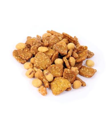 Oregon Farm Fresh Snacks Honey Roasted Nuts and Crackers Mix - Locally Made Honey Roasted Sesame Sticks and Nuts Mix - Enjoy The Perfect Mix of Sweet & Salty - Honey Roasted Mixed Nuts (16oz) 1 Pound (Pack of 1)