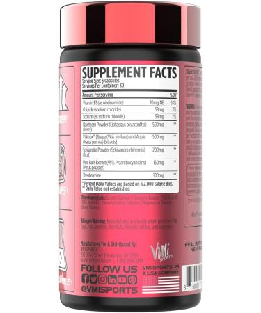 VMI Sports Vasogen Ultra Nitric Oxide Booster - Stim Free Pre Workout for Strength Endurance & Muscle Building (60 Capsules) - International Shipping Available - Buy Online on GoSupps.com