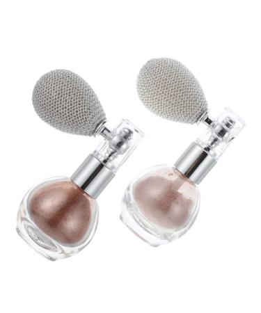 MUSISALY 2pcs Spray Glitter Shimmer Makeup Highlighter Body Highlighter Spray Glitter Highlighter Plastic