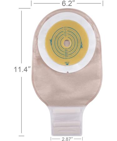 Carbou 20 PCS Colostomy Bags - One Piece Drainable Ostomy Pouch for Ileostomy Stoma Care - Cut-to-Fit, 20 Count - Buy Online on GoSupps.com