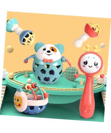 Bestonzon Bite Ring for Toddlers | Sensory Tea Tank Rattles & Handwritten Toys Ideal Baby Teething Tool - Buy Online on GoSupps.com