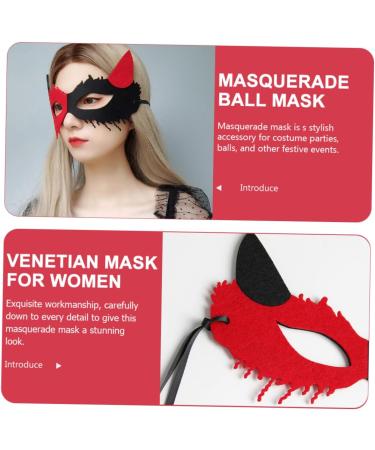 Healeved for Couple Halloween Cosplay Masks Masquerade Costume Outfits Halloween Scary Halloween Costume Mask Retro Party Mask Fox for Women - Buy Online on GoSupps.com
