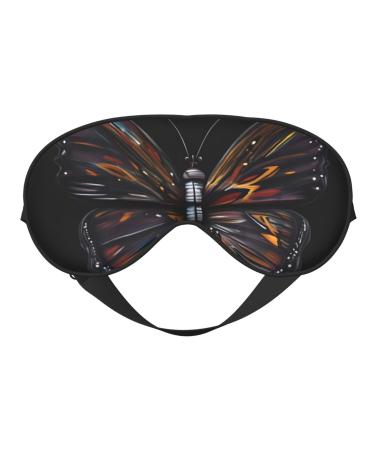 Mystery Butterfly Soft Eye Mask. Unisex Comfortable and Breathable Suitable for Daily Rest. Helps You Quickly Enter Deep Sleep. Black
