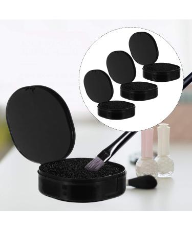 Minkissy Makeup Brush Sponge Set - Fast Color Removal Dry Cleaning Sponges for Eyeshadow & Blush - Travel-Friendly 3pcs - Buy Online on GoSupps.com