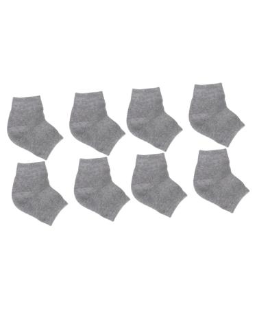 Housoutil 4 Pairs Heel Sleeves Protectors Feet Care Socks Feet Cracked Socks Spa Socks for Dry Feet Crack Heel Socks Gel Heel Sleeves Ankle Socks Moisturizing Pink Casual Socks Men and Women