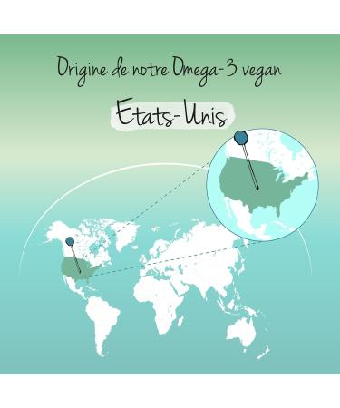 Omega 3 VEGAN | 1500 mg Algae Oil with 450 mg DHA & 225 mg EPA | 90 Capsules | 100% Natural and Without Additives | Brain + Memory | Vegavero  - Buy Online on GoSupps.com