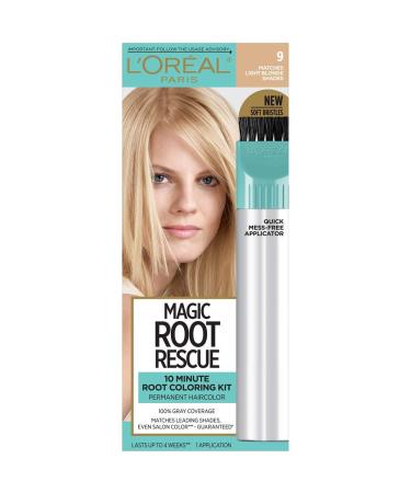 L'Oreal Magic Root Rescue 10 Minute Root Coloring Kit 9 Light Blonde  1 Application