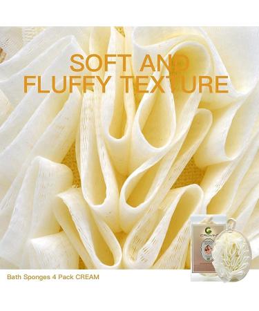 CROVIN Natural Loofah Pads and Mesh Sponge Bundle - Exfoliating Body Scrubbers for Men and Women - Ideal for Bath and Shower - Buy Online on GoSupps.com