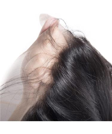 Frontal 13x4 Lace Straight HD Lace Frontal Transparent Lace Closure Human Hair Frontal Closure Pre Plucked with Natural Hairline Ear to Ear Natural Color Brazilian Hair for Women 16 Inch 16 Inch 13x4 Lace Closure - Buy Online on GoSupps.com