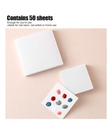 50 Pieces Waterproof Disposable Nail Color Mixing Paper - Perfect for All Nail Polish Gel Types | International Shipping - Buy Online on GoSupps.com