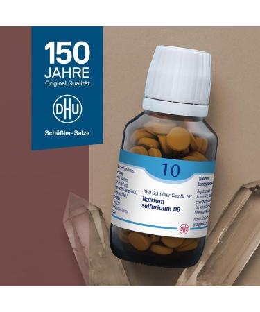 Buy DHU Sch ler-Salz No. 10 Natrium Sulfuricum D6 - Natural Mineral Salt for Internal Cleaning - Eco-Friendly 200 Tablets - International Shipping Available - Buy Online on GoSupps.com