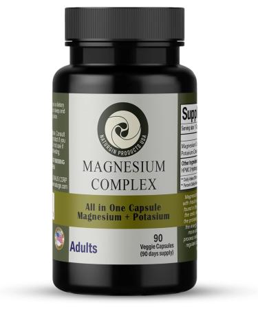 Magnesium Complex 460mg Citrate + Potassium Citrate 90 Capsules - 90 Days Supply - Buy Online on GoSupps.com