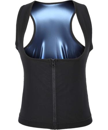 Tbest Sauna SuitsSauna Vest Heating Sweat Tank Top Breathable Waist Trainer Zipper Sports Corset for FemaleL/XL (S/M) S-M - Buy Online on GoSupps.com