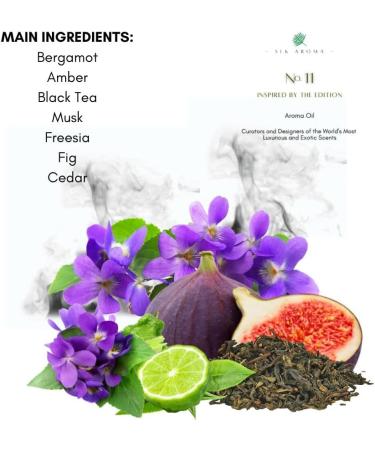 Buy No. 11 Hotel Scented Aroma Oil - Ultra-Luxe Home Fragrance for Waterless & Essential Oil Diffusers | Bergamot Black Tea Amber Freesia - Buy Online on GoSupps.com
