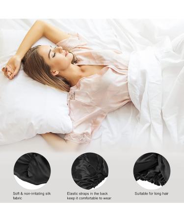 SOBONNY 100% Mulberry Silk Hair Wrap for Curly Hair - Black Night Bonnet for Women - Buy Online on GoSupps.com