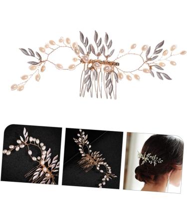 minkissy Accessories pearl hair comb tiara hair accessories hair pearls accessories for women pearl hair pin bridal hair comb prom hair clips hair combs for wedding alloy bride Beads Comb - Buy Online on GoSupps.com