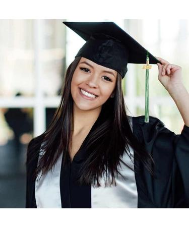2 PCS 2023 Tassel Graduation Cap Tassel with Gold Charm - Green+White - Buy Online on GoSupps.com