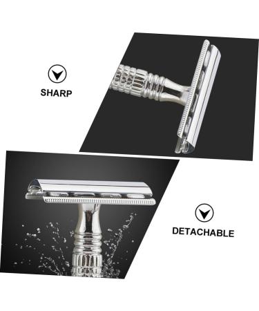 FRCOLOR Prickly Heat Old Razor Man Blade Set - 6 Pcs Double-Sided Zinc Alloy Portable Shaver for Smooth Shaving - Buy Online on GoSupps.com