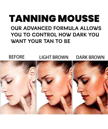 HADAVAKA Tanning Mousse Bronzing Wheat Nourishing Skin Tanning Tanning Milk Fast Self Tanners For Moisturizing Natural Dark Tanning Instant Self Tanning Mousse 1pc - Buy Online on GoSupps.com