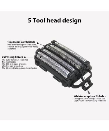 Buy WES9173P Replacement Shaver Foil - 5-Blades Compatible with Panasonic ES-LV95-S ES-LV65-S ES-LV81-K ES-LV61-A | Fast International Shipping - Buy Online on GoSupps.com