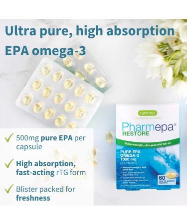 Pharmepa Restore EPA + Neurobalance Zinc Magnesium & Vitamin B6 Mood Health Bundle - Igennus - Buy Online on GoSupps.com