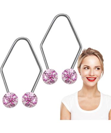Facial Dimple Trainer - Natural Dimples Devices Stainless Steel Dimple Tool | Skin Care Kits Facial Trainer Facial Care and Exerciser Portable Dimples Devices for Charming Smile 35.5x0.8cm Purple - Buy Online on GoSupps.com
