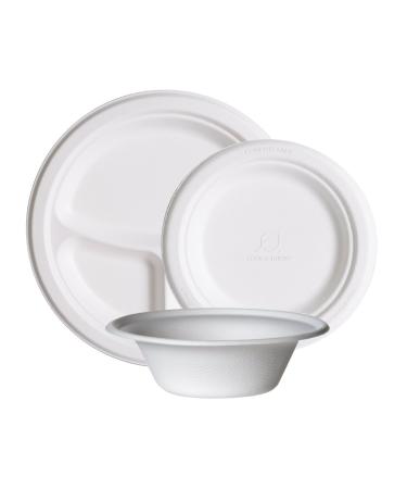 Buy 12 oz Sugarcane Bowls - Eco-Friendly White Disposable Bowls (1000 Count) | Alternative Products Inc. - Buy Online on GoSupps.com