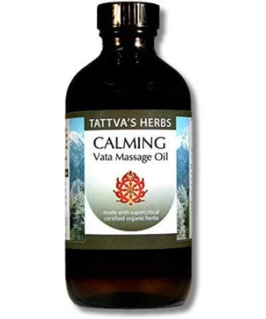 Buy Vata Massage Oil - Ayurvedic Calming Body Oil with Lemongrass & Sesame | 8 Oz Tattva's Herbs - Buy Online on GoSupps.com