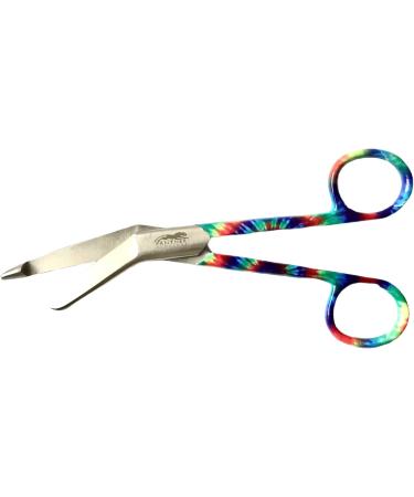 Stainless Steel Lister Bandage Scissors 5.5 inch - Rainbow Colored Pattern First Aid Utility Scissors - Buy Online on GoSupps.com