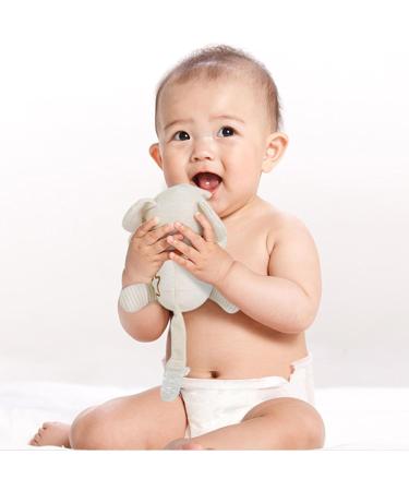 Neamou Plush Pacifier Holder | Soft Toy Elephant for Babies - Skin-Friendly & Convenient Pacifier Buddy 0+ Months - Buy Online on GoSupps.com