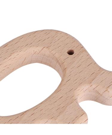5Pcs Beech Wooden Teething Toy | Elephant Shape | Natural Baby Nursing Accessories - Buy Online on GoSupps.com