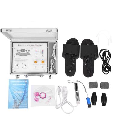 Quantum Therapy Analyzer Portable 45 German Reports Quantum Magnetic Body Health Analyzer Sub-Gesundheit Detector with electrode slippers