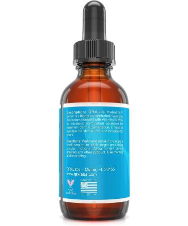 Hydrolific Serum - Ultra Pure Hyaluronic Acid with Vitamin B5 for Deep Hydration (2 oz) | Best Skin Moisturizing Serum - Buy Online on GoSupps.com