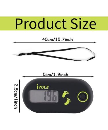 Buy 3D Clip Pedometer | Portable Digital Fitness Tracker for Walking & Running - Perfect for Men & Children - Black - Buy Online on GoSupps.com