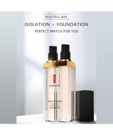 Waterproof Embellish Luster Double Liquid Foundation Cream - Long-Lasting Moisturizing & Nourishing with Natural Effect - Buy Online on GoSupps.com