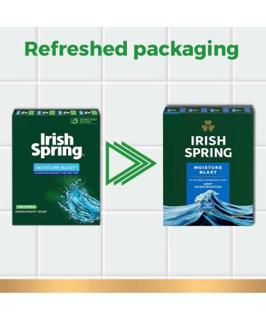 Irish Spring Moisture Blast Deodorant Soap with Hydrobeads - Shop Now - Buy Online on GoSupps.com